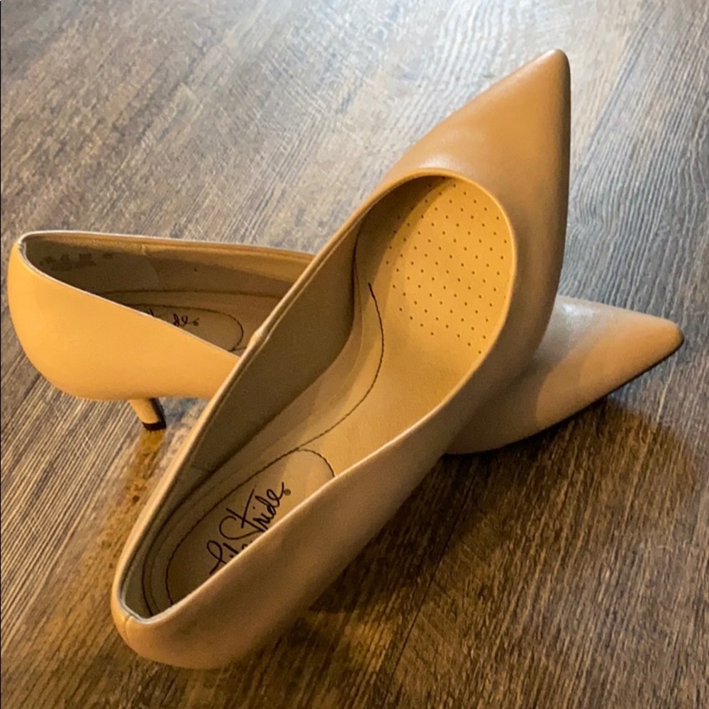 Nude kitten heels